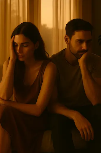 Casal apaixonado ilustrando os desafios no amor